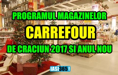 program cARREFOUR Craciun 2017 anul nou