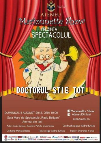 spectacolul pentru copii doctorul stie tot august 2018