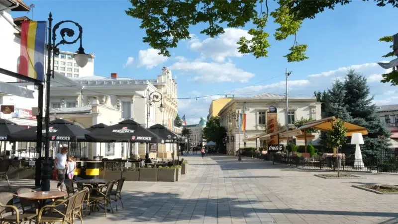 Strada Lăpușneanu din Iași privire de ansamblu