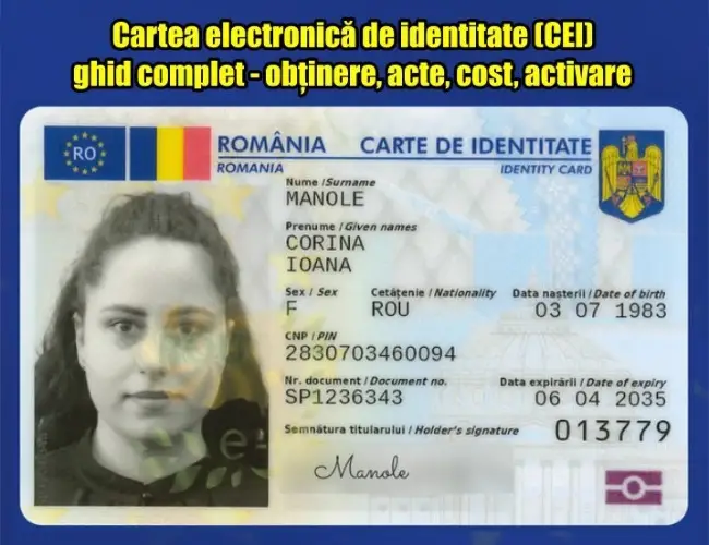 Cartea Electronică de Identitate CEI - ghid complet obținere, acte, activare