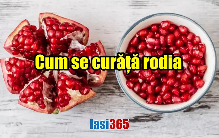 metoda pas cu pas pentru desfacerea unei rodii coapte