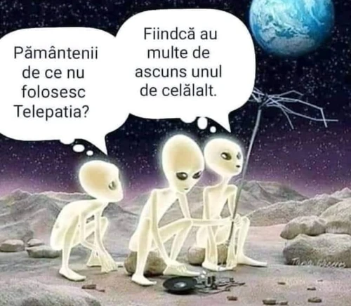 de ce pamanteni nu folosesc telepatia