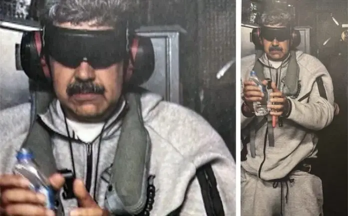 Imagini cu președintele Venezuelei in treining Nike