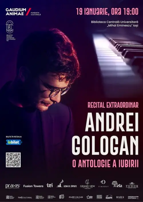 Recital pian Andrei Gologan Aula BCU Iasi