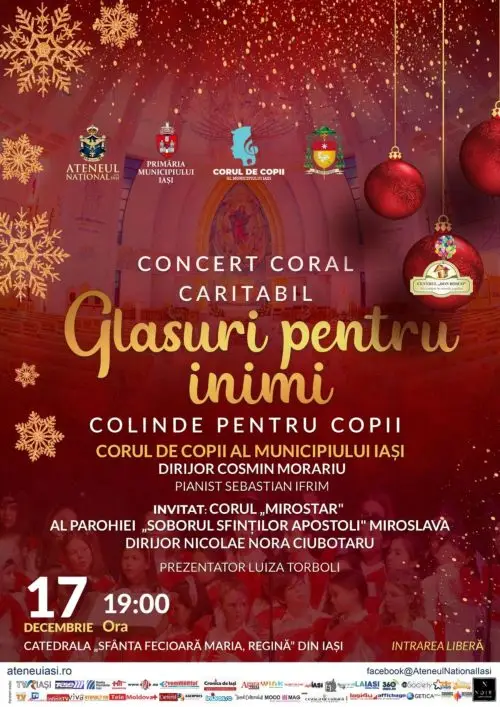 Concert caritabil de colinde la Catedrala Mitropolitana Iași Concert caritabil de colinde la Catedrala Mitropolitana Iași 21 decembrie 2025
