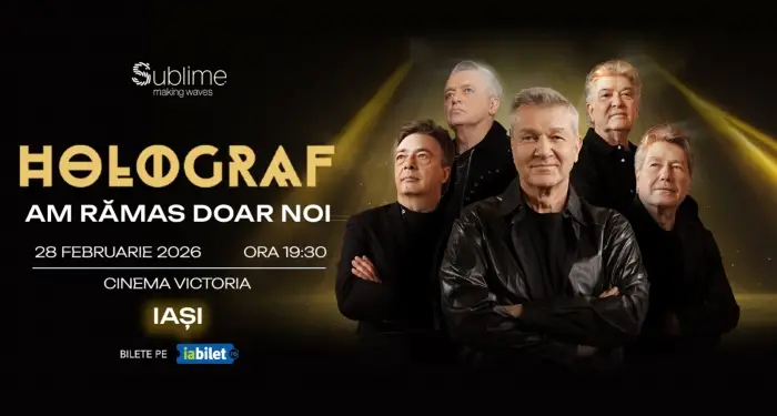 Concert Holograf Am rămas doar noi in Iași pe 28 februarie 2026