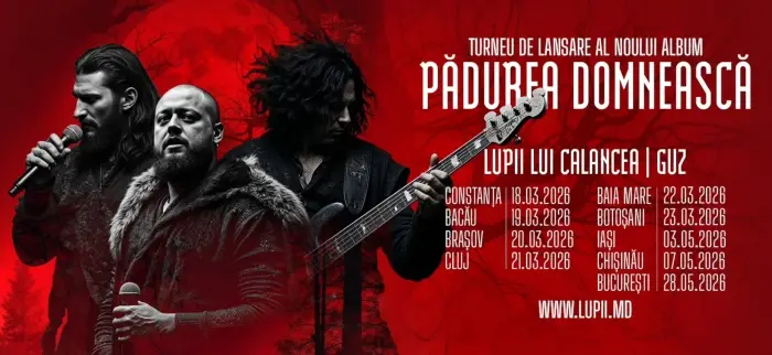 Concert LUPII lui Calancea & Guz &bdquo;Pădurea Domnească" pe 3 mai 2026 la Iași