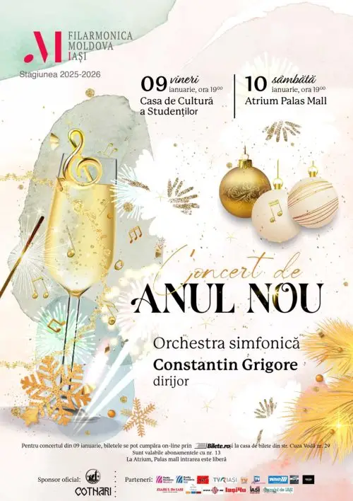 Concerte de anul nou ale Filarmonicii Moldova din Iași