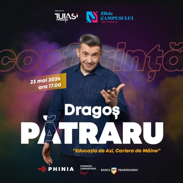 Dragoș Pătraru la Zilele Complexului Studențesc Tudor Vladimirescu 2026