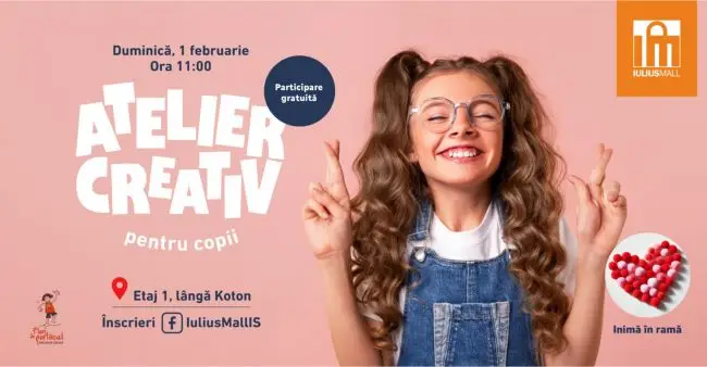 atelier gratuit copii iulius mall iasi 1 februarie 2026