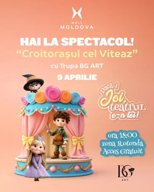 croitorasul cel viteaz la mall moldova aprilie 2026