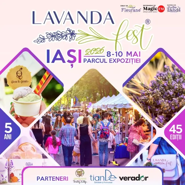 Lavanda Fest ediția 45 la Iași: trei zile de parfum, culoare și branduri românești