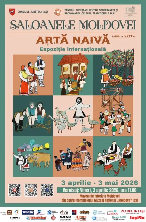 expozitie arta naiva saloanele moldovei iasi aprilie 2026