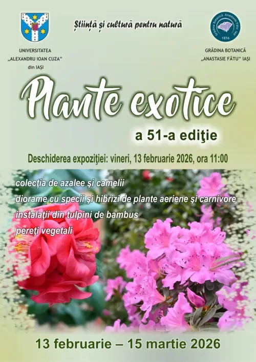 expozitie de plante exotice la gradina botanica din iasi