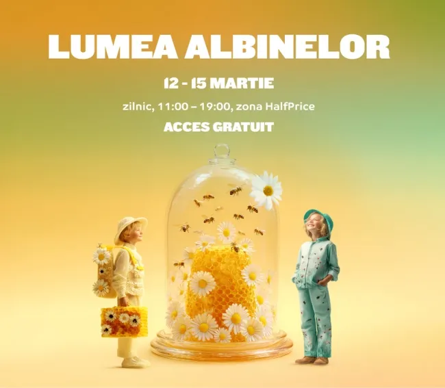 Expozitie Lumea albinelor la Mall Moldova martie 2026