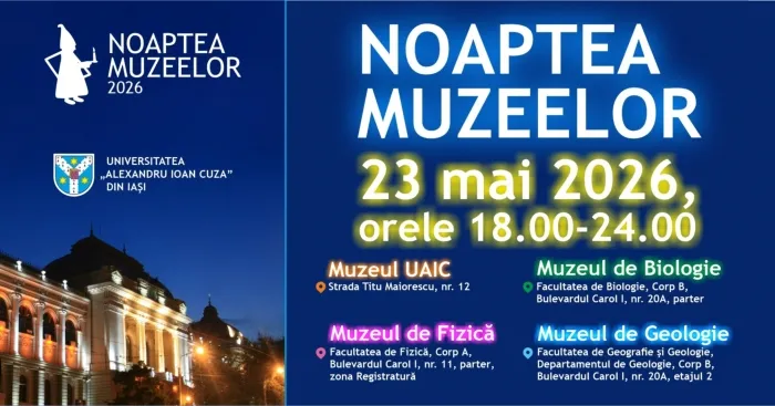 noaptea muzeelor uaic iasi mai 2026