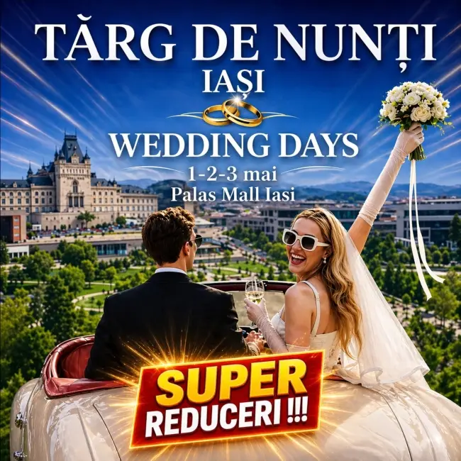 Târg de nunți - Palas Mall 1-3 mai 2026