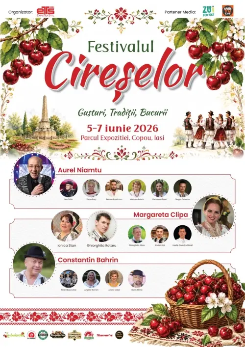 festivalul cireselor mai 2026 parcul expozitiei iasi