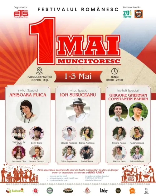 festivalul romanesc 1 mai muncitoresc iasi parcul expozitiei