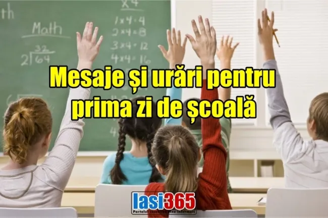 Exemple de mesaje de urare pentru prima zi de școală
