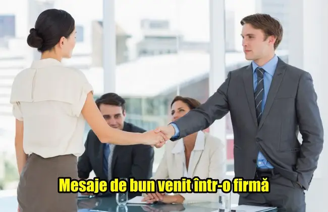 Echipă de profesioniști primind un coleg nou la birou