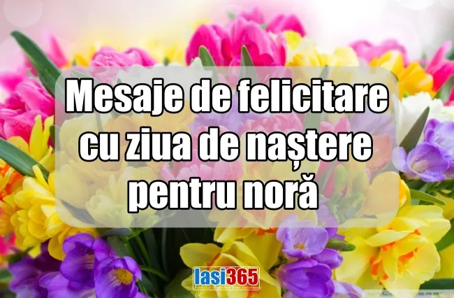 Mesaje de felicitare cu ziua de naștere pentru nora Mesaje de felicitare cu ziua de nastere pentru nora