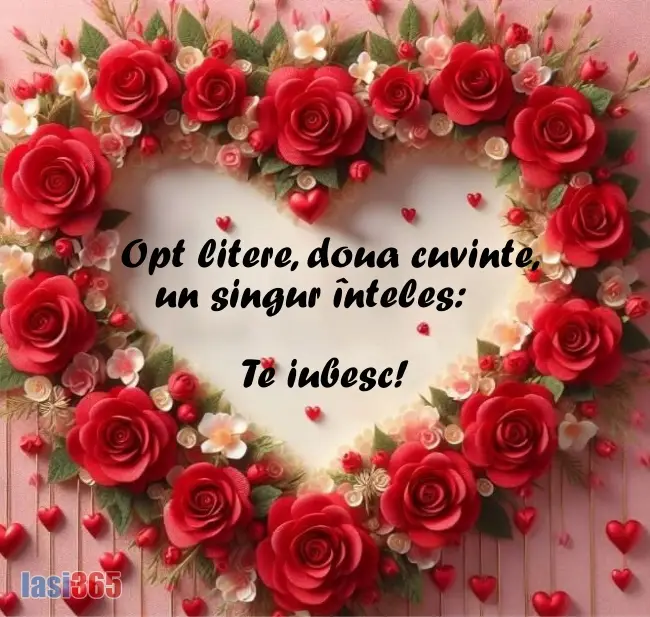 Felicitare cu mesaj de dragoste pentru iubită made in iasi365