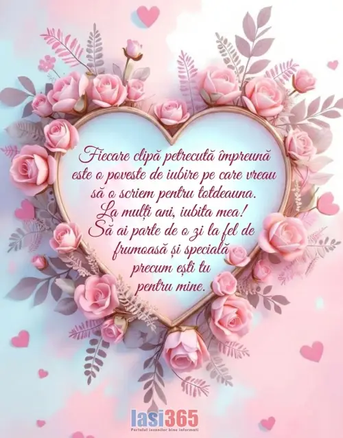 Felicitare de dragoste pentru persoana iubita