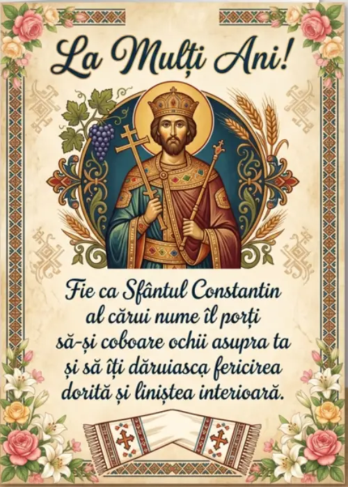 mesaj de felicitare de ziua constantin si elena