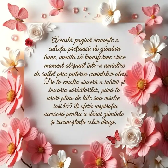 Mesaje de felicitare de la iasi365 pentru toată lumea