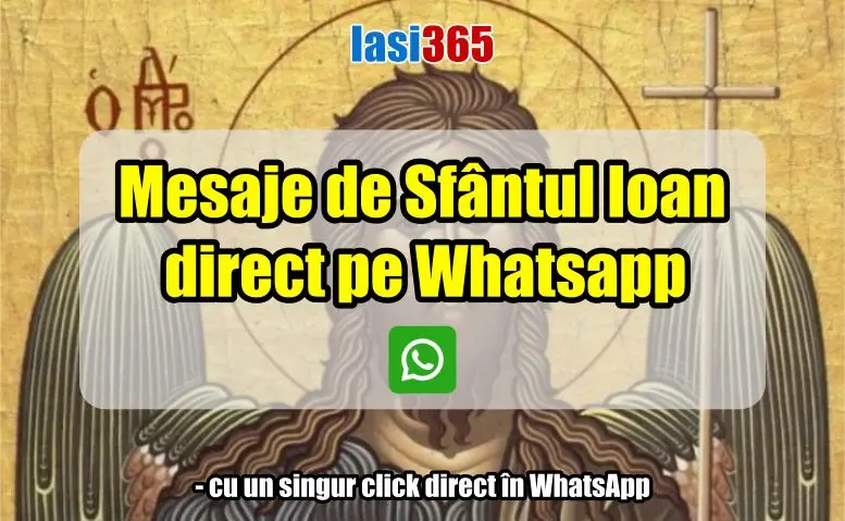 Mesaje de felicitare de sf Ioan direct pe Whatsapp