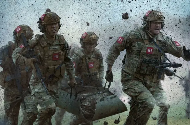 alta secventa cu echipa salvand un soldat in filmul war machine 2026 alta secventa cu echipa salvand un soldat in filmul war machine 2026