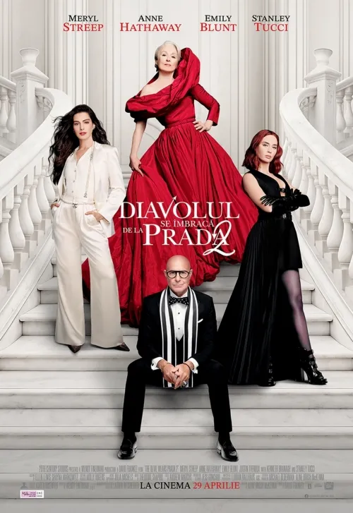Afis cu filmul Diavolul se &icirc;mbracă de la Prada 2 de la Cinema City Iași