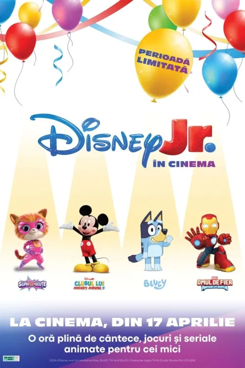 Afis cu Disney Jr. în Cinema de la Cinema City Iași