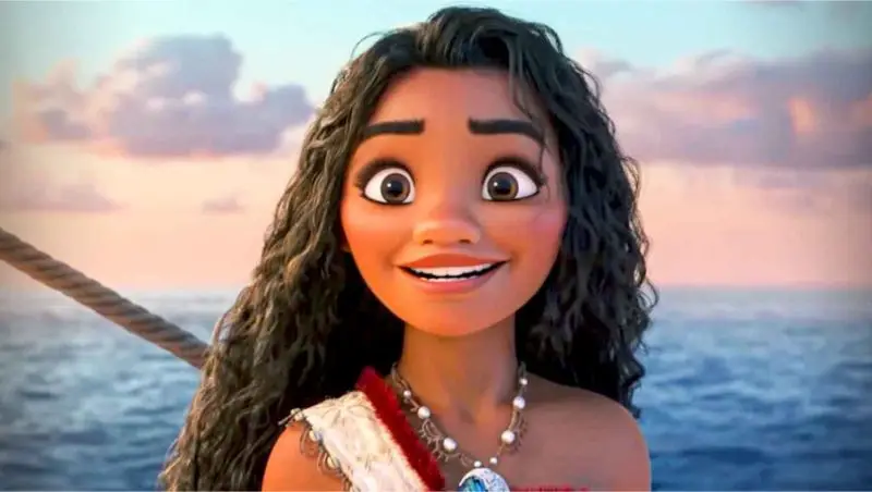 Moana și Maui pe barcă în filmul Moana 2 2025