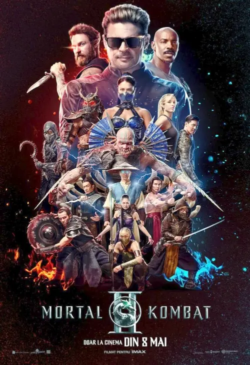 Afis cu filmul Mortal Kombat II de la Cinema City Iași