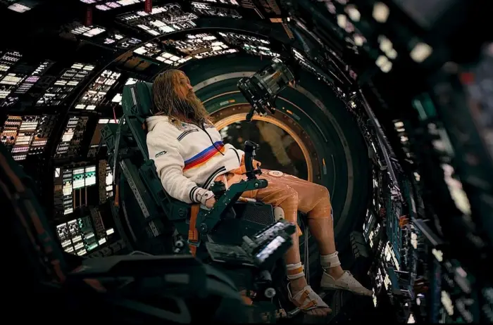 Ryan Gosling intr-o secvență din filmul Project Hail Mary din 2026