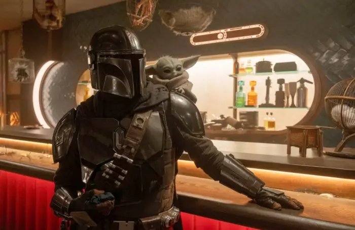 The Mandalorian and Grogu – film Star Wars 2026, regia Jon Favreau Din Djarin și Grogu într-o scenă din filmul Star Wars: The Mandalorian and Grogu