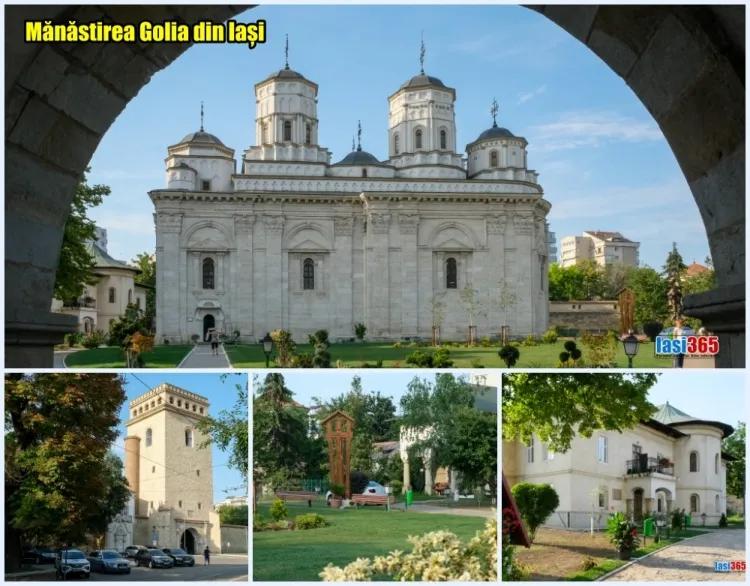 Complex monastic Golia Iași ansamblu arhitectural cu biserica si chilii