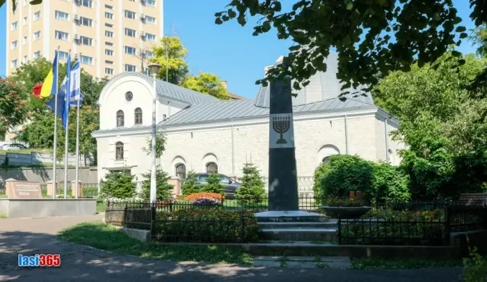 Panorama Sinagoga Mare Iasi si centrul istoric