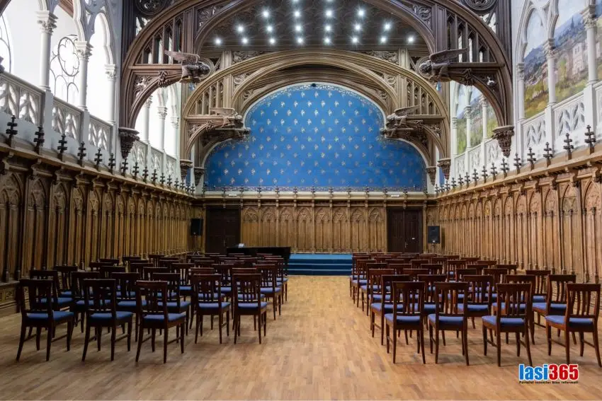 Sala Henri Coandă de la Palatul Culturii din Iași