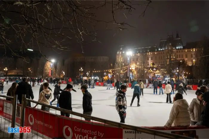 patinoar din gradina palas din iasi