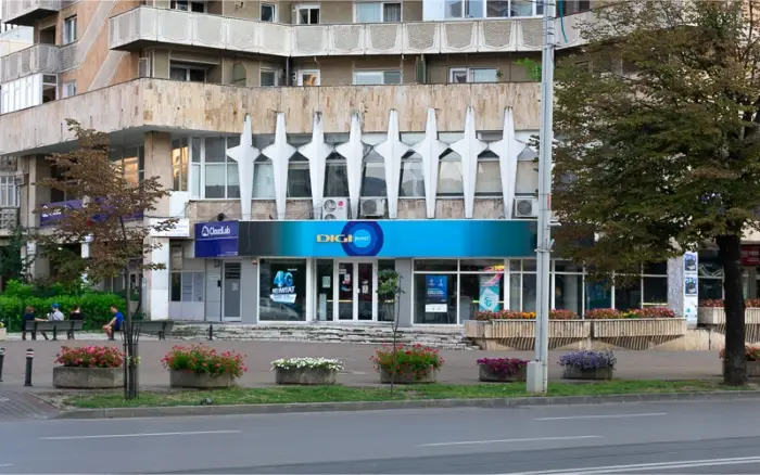 Centru DIGI Anastasie Panu - locație centrală Iași Fațada punctului de lucru DIGI din strada Anastasie Panu, Iași