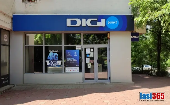 DIGI Nicolina - punct cu service tehnic și servicii Business Vedere exterioară centru DIGI în cartierul Nicolina Iași