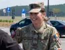 Soldat participant la Ziua Forțelor Terestre de la Mall Moldova din 25 aprilie 2026