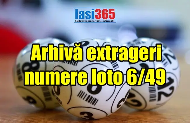 Arhiva extrageri numere loto 6 din 49