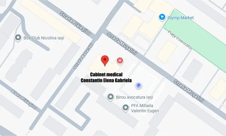 pozitia pe harta cabinet medical constantin elena iasi