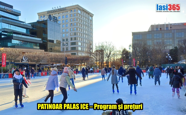 Programul si preturile Patinoarului Palas Ice in anul 2023