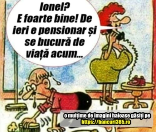 bancul zilei cum e viata de pensionar