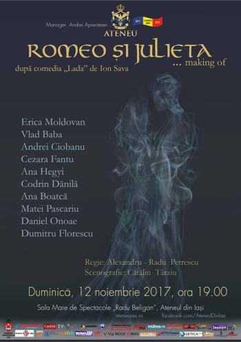 Teatru Romeo Julieta making off noiembrie 2017